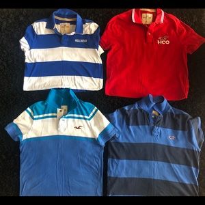Bundle of 4 Hollister polo shirts